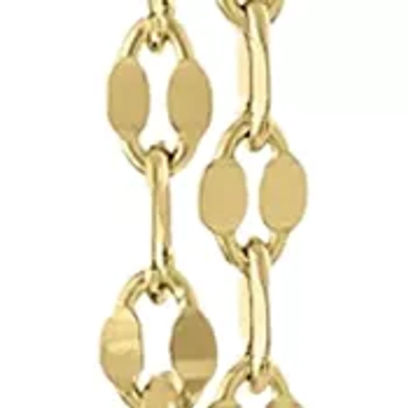6 Millimeter Front and Back Chain Drop Earrings