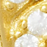 Cubic Zirconia Leaf Drop Earrings