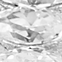 Marquise Cubic Zirconia Post Hoop Earrings