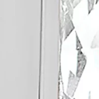 Sterling Silver Rectangle Cubic zirconia Huggie Earrings