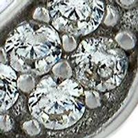 Sterling Silver Cubic Zirconia Bird Stud Earrings