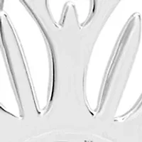 Sterling Silver Cut Out Sunflower Drop Earrings