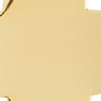 Gold Plated Sterling Silver Triple Flower Chain Drop Earrings