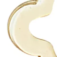 Gold Plated Sterling Silver Open Flower Marquise Wire Drop Earrings