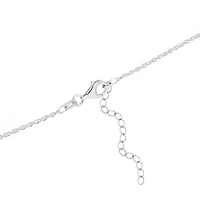 Sterling Silver 18in. Genuine Turquoise Paw Print Necklace