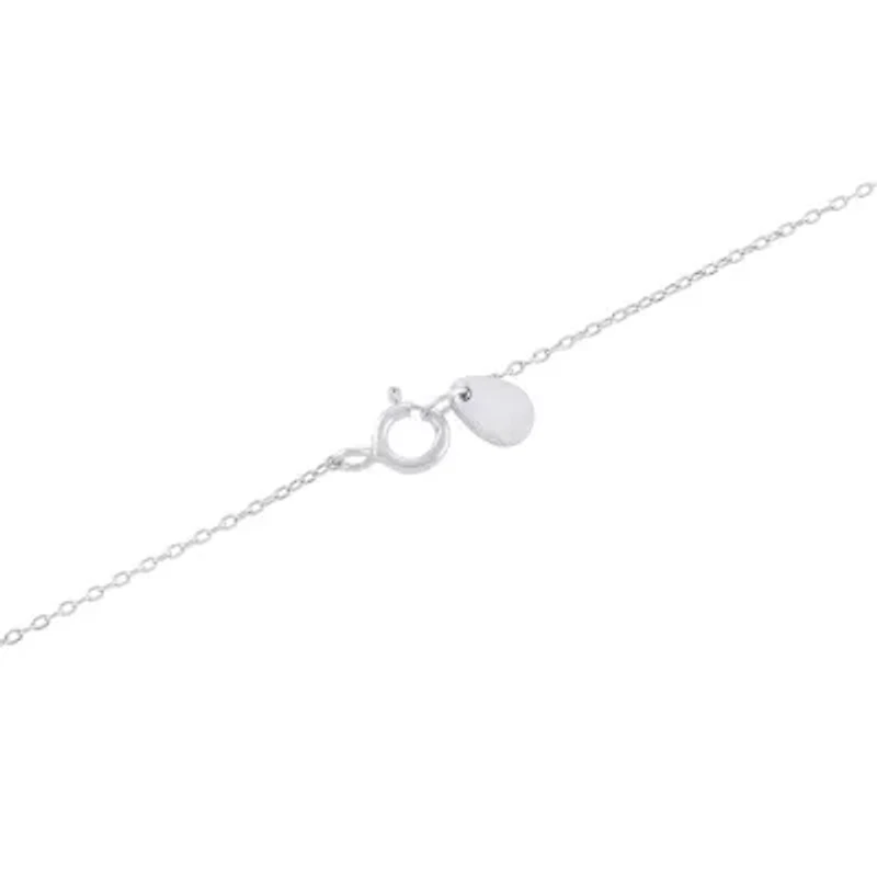 Sterling Silver 16+2-in. 5 Round Cubic Zirconia Necklace