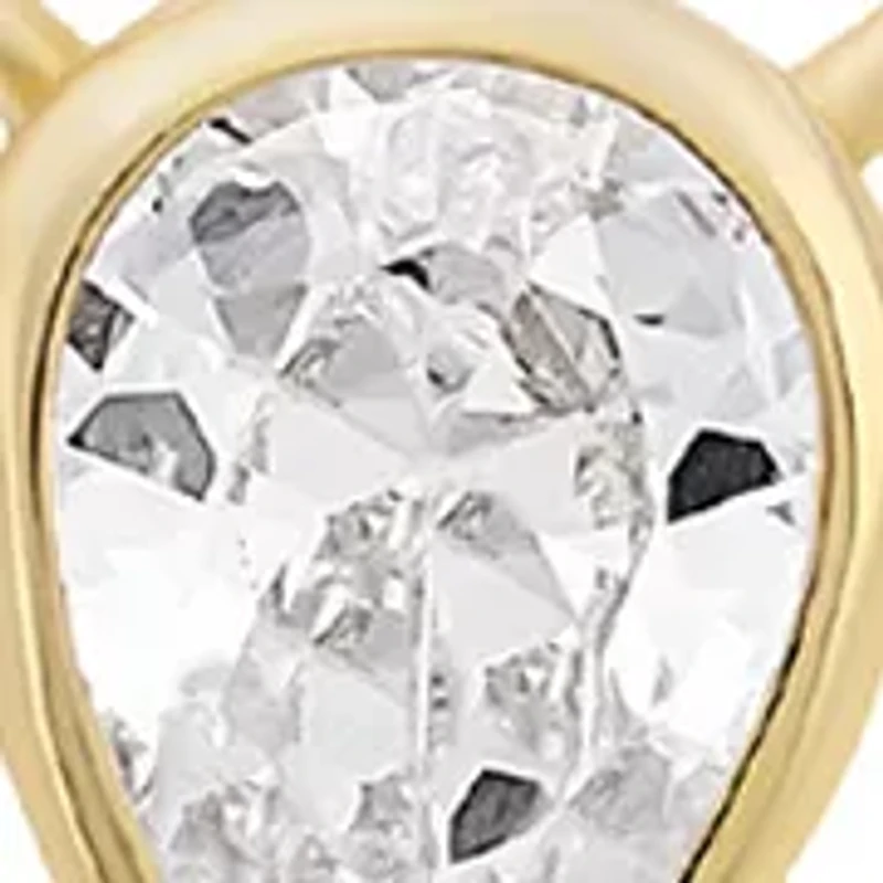 Cubic Zirconia Pear Necklace