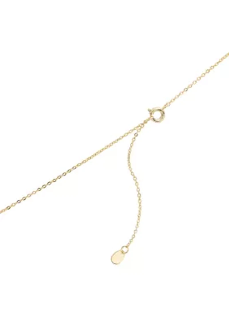 Cubic Zirconia Pear Necklace