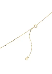 Cubic Zirconia Bezel Emerald Cut Necklace