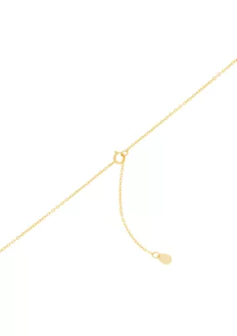 Gold Over Sterling Silver Simulated Opal and White Topaz Square Halo Pendant Necklace