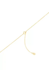 Gold Over Sterling Silver Simulated Opal and White Topaz Square Halo Pendant Necklace