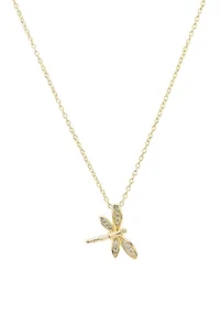  Dragonfly CZ Necklace