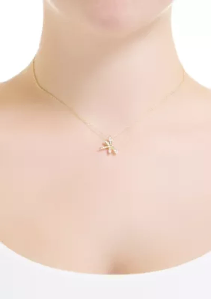  Dragonfly CZ Necklace
