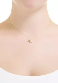  Dragonfly CZ Necklace