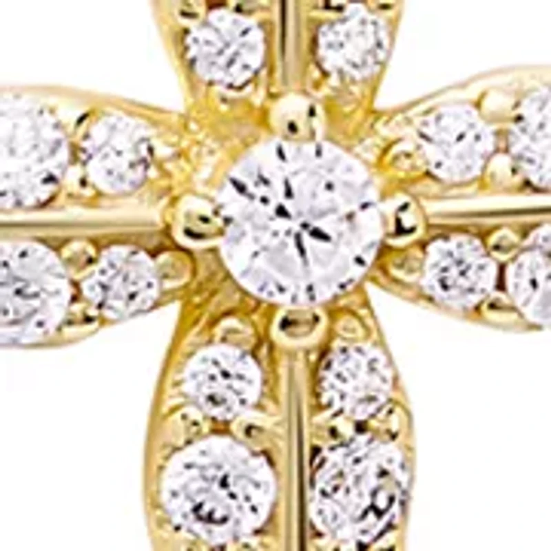 Cubic Zirconia Poppy Pendant Necklace