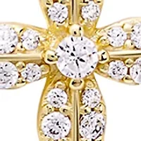 Cubic Zirconia Poppy Pendant Necklace