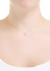 Cubic Zirconia Poppy Pendant Necklace