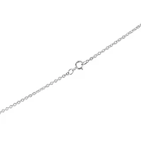 Sterling Silver 18in. Crystal Knot Pendant Necklace