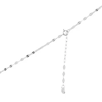 Sterling Silver 16in +2in Genuine Turquoise 3 Row Mirror Chain Necklace