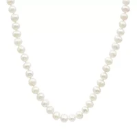 Sterling Silver 16+2IN Fresh Water Pearl Strand Necklace