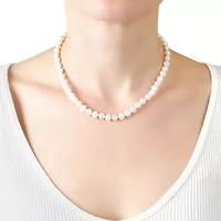 Sterling Silver 16+2IN Fresh Water Pearl Strand Necklace