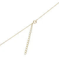 Sterling Silver 16+2-in. Cubic Zirconia Disc 2 Layered Necklace