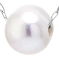 Sterling Silver 16"+ 2" Freshwater Pearl 2 Row Layered Necklace