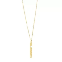 Gold Over Sterling Silver 16+2-in. Blessed Vertical Necklace