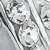 Sterling Silver Crystal Woven Band Ring