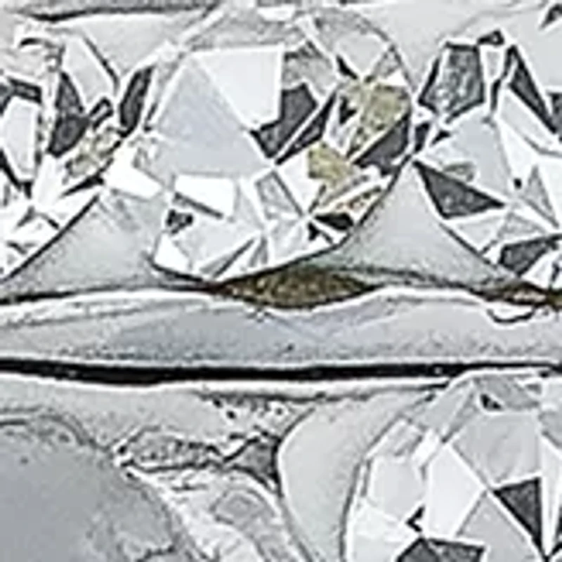 Sterling Silver Crystal Open Woven Ring