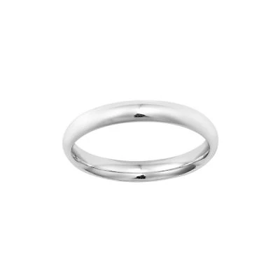 Sterling Silver Rounded Band Ring Size 7