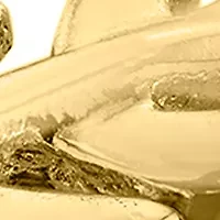 Gold Over Sterling-Silver Leaf Bypass Ring