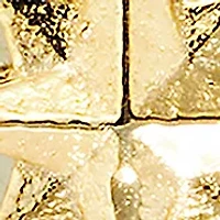 Gold Over Sterling Silver Starburst Signet Ring