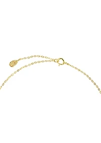 Gold Over Sterling Silver Triple Clover Chain Anklet