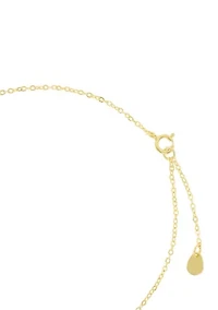 Gold Over Sterling Silver Interlocking Heart Anklet