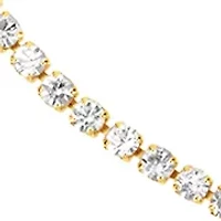 Silver Plated and Gold Plated Crystal Tennis Bracelet Set