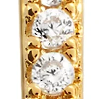 Cubic Zirconia Hoop and Stud Earrings Set