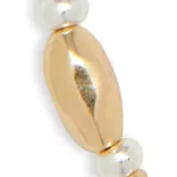 Two Tone Beaded Collar Necklace