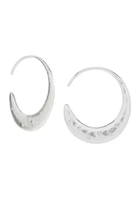 Pavé Threader Hoops