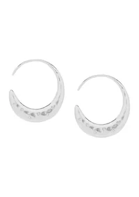 Pavé Threader Hoops