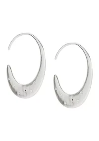Pavé Threader Hoops