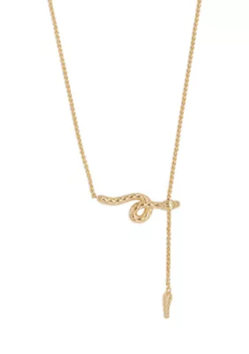 Movable Snake Y Necklace