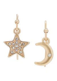 Star and Moon Earrings
