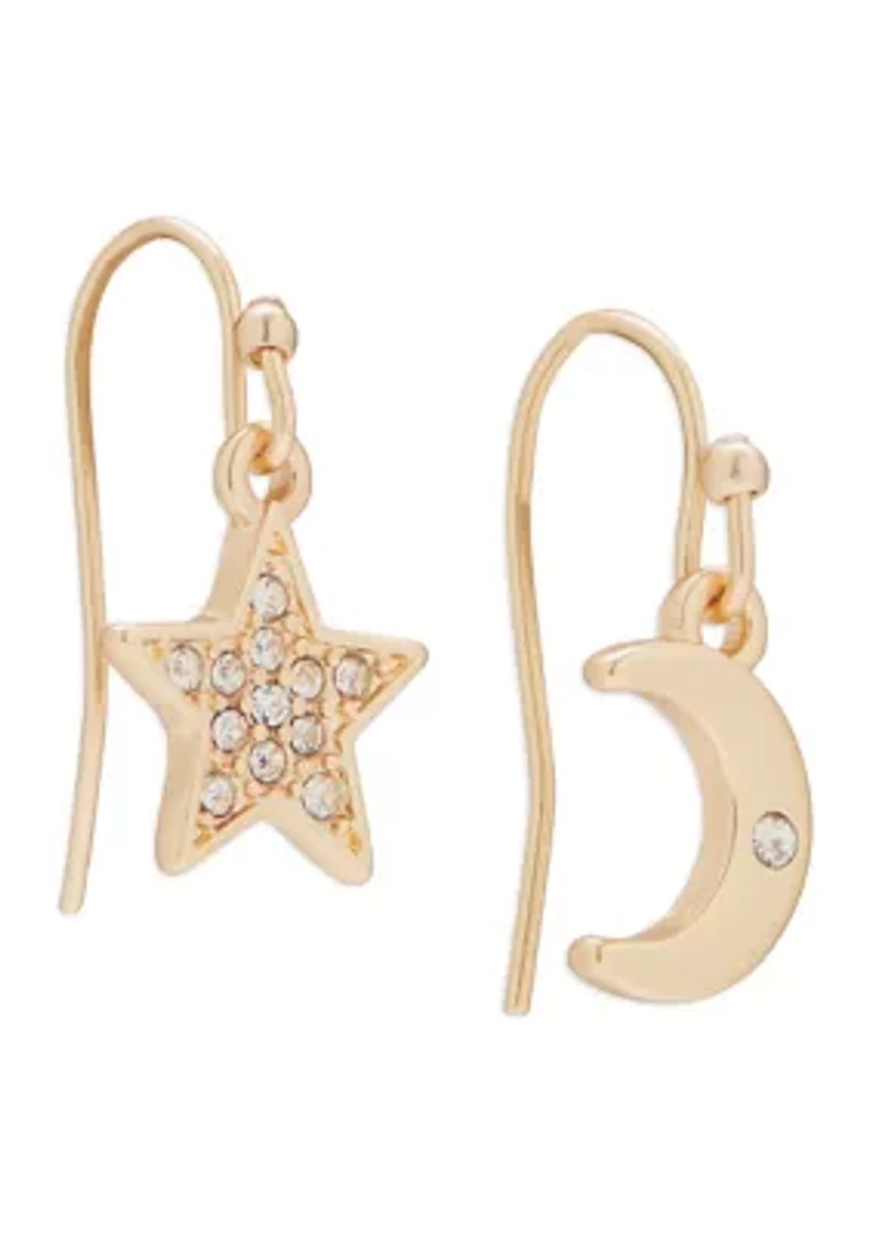 Star and Moon Earrings