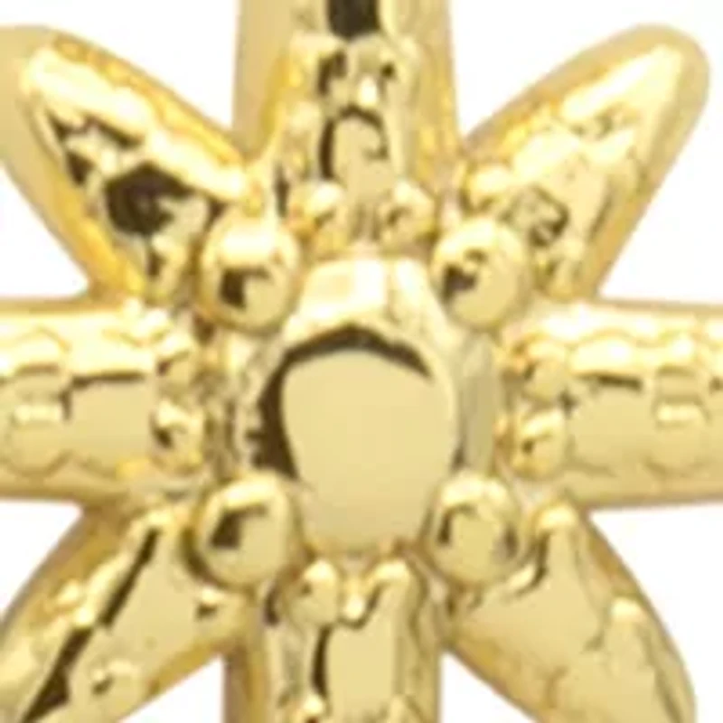 Lab Created Gold Tone Duo Mama and Star Pendant Necklace