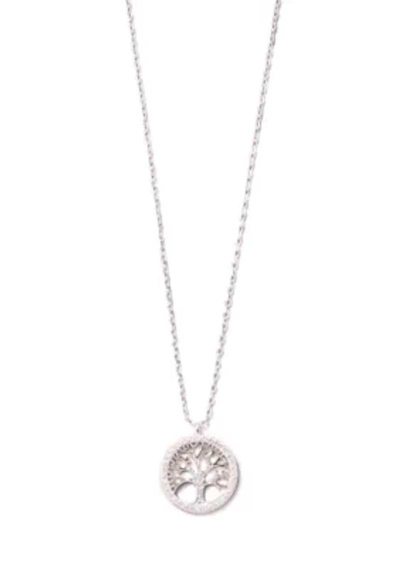  Boxed Silver Tone Tree of Life Pendant Necklace 