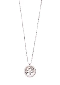  Boxed Silver Tone Tree of Life Pendant Necklace 