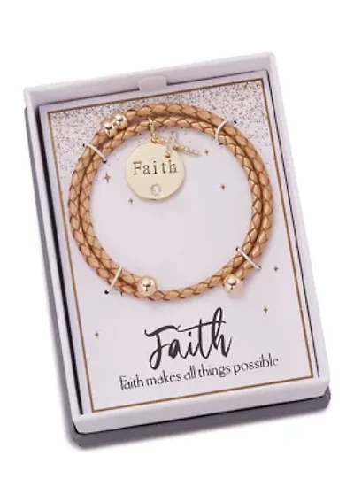 Faith Charm Bracelet