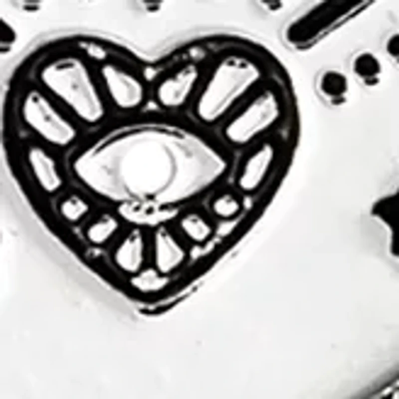 Boxed Duo Disc Horn Pendant Necklace Set 