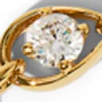 Lab Grown Chain Link Cubic Zirconia Statement Bracelet